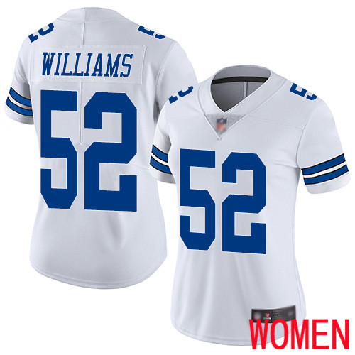 Women Dallas Cowboys Limited White Connor Williams Road #52 Vapor Untouchable NFL Jersey->women nfl jersey->Women Jersey